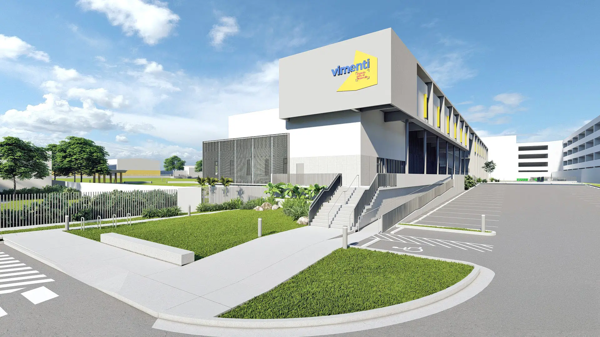 Oasis 360 Hub, exterior facade